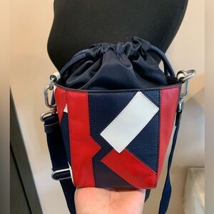 Kenzo Kube Small Drawstring Shoulder Bag Limited rare LEATHER